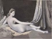 Jean Auguste Dominique Ingres Odalisque in Grisaille painting